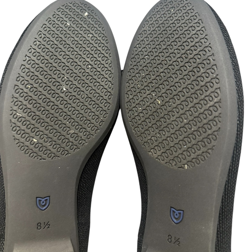 NEW Rothy's Black Ballerina Flats with Bow - Picture 5 of 10
